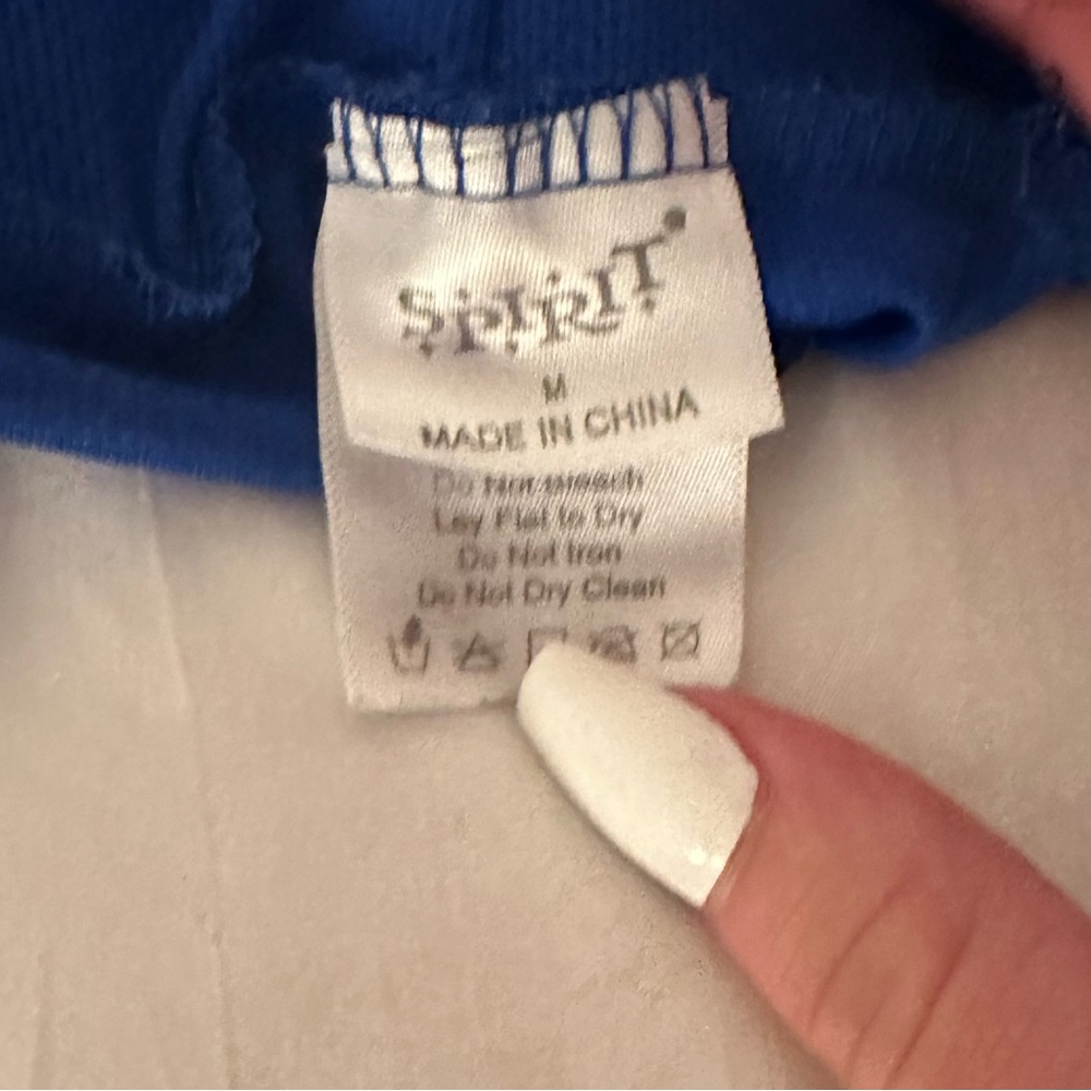 Blue Exercise Shorts - Picture 3 of 3